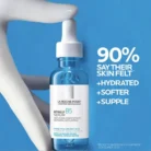 a Roche Posay B5 PURE HYALURONIC ACID SERUM showing benefits