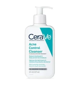 CeraVe Acne Control Cleanser with 2% Salicylic Acid for acne-prone skin in Pakistan