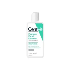 CeraVe Foaming Facial Cleanser 87ml travel-size bottle for normal to oily skin in Pakistan