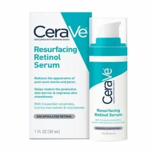 Front view of CeraVe Resurfacing Retinol Serum 30ml bottle in Pakistan