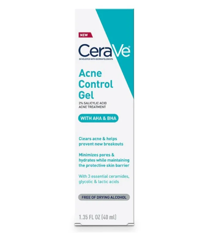 CeraVe Acne Control Gel with AHA, BHA 40ml 2% salicylic acid