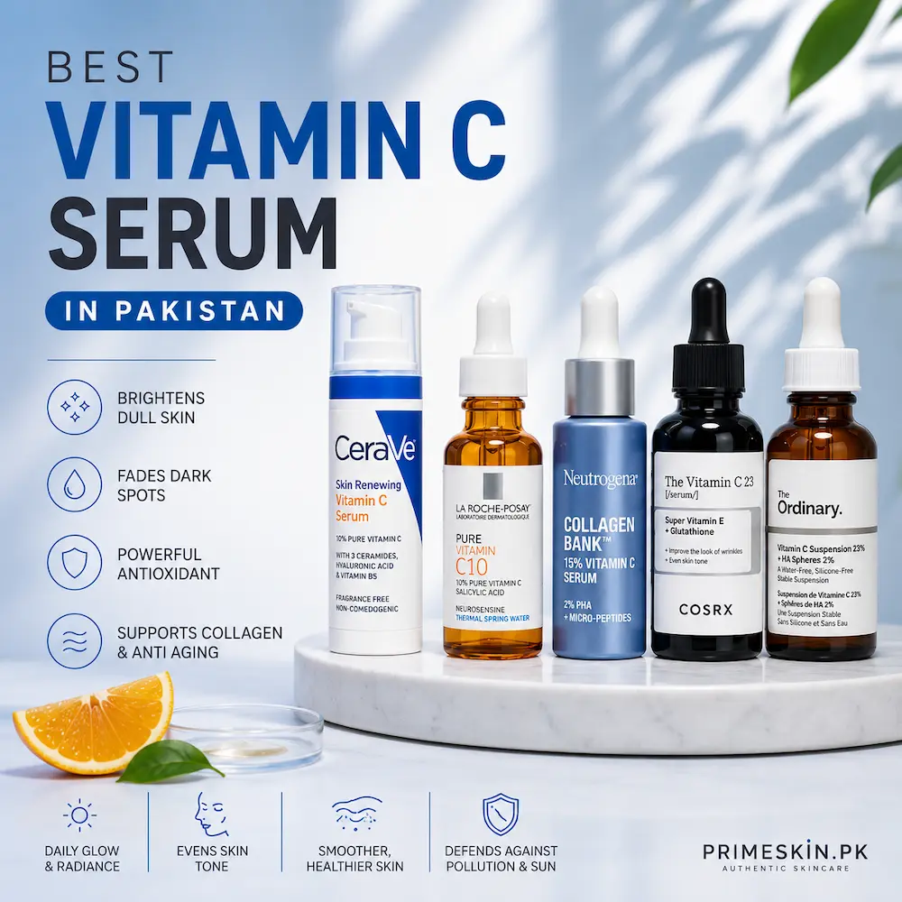 Best Vitamin C serums in Pakistan for brightening and anti aging