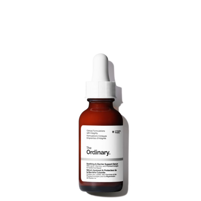 A bottle of The Ordinary Soothing & Barrier Support Serum