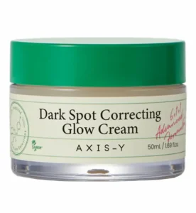 AXIS-Y Dark Spot Correcting Glow Cream 50ml jar front view with green lid