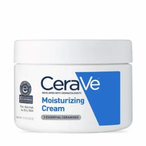 CeraVe Moisturizing Cream 340g jar front view for normal to dry skin