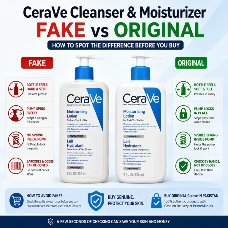 How to Check if CeraVe is Original or Fake in Pakistan (Cleanser & Moisturizer)