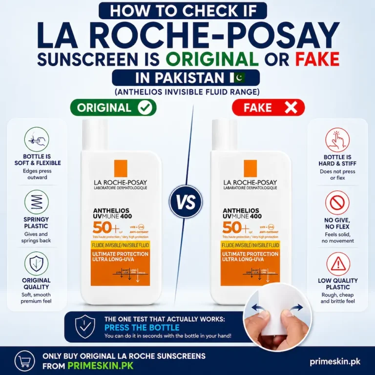 How to Check if La Roche-Posay Sunscreen is Original or Fake in Pakistan (Anthelios Invisible Fluid range)