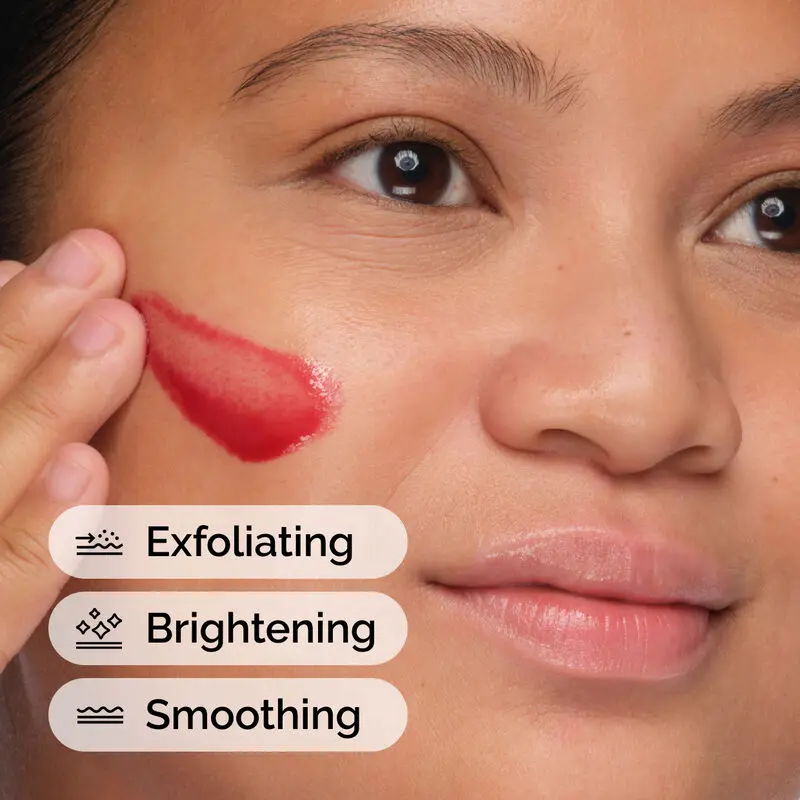 Woman applying The Ordinary AHA 30% + BHA 2% Peeling Solution