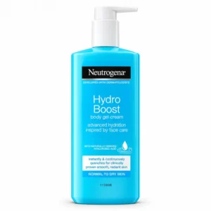 Neutrogena Hydro Boost Body Gel Cream 400ml bottle with hyaluronic acid for normal to dry skin